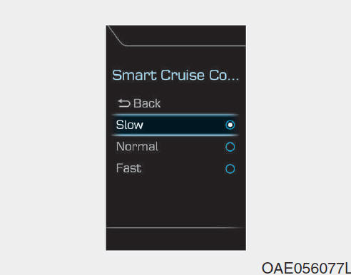Schakelaar Smart Cruise Control