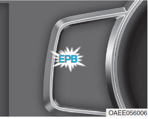 Storingscontrolelampje EPB