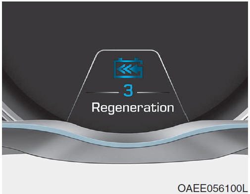 Shift paddle (regeling regeneratief remmen) 