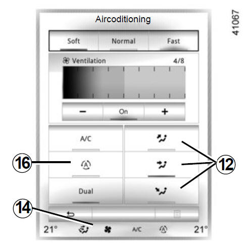 AUTOMATISCHE AIRCONDITIONING: Knoppen A