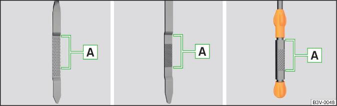 Afb. 318 Varianten van de oliepeilstok